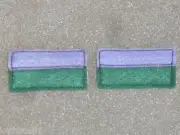 WW1 2nd AIF Battalion color patchs=one pair