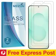 [2 Pack] Samsung Galaxy S25+ (6.7") Tempered Glass Crystal Clear Premium 9H HD Screen Protector by MEZON – Fingerprint Unlock, Shock Absorption (Galaxy S25+, 9H) – FREE EXPRESS