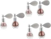 Ipetboom 6 Pcs Spray Glitter Shimmer Makeup Highlighter High Gloss Powder Spray Hair Highlighter Glitter Highlighters Glitter Dust Spray Glitter Powder Spray Body Face Plastic Dusting