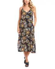 Karen Kane Side Slit Midi Dress