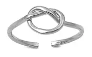 Silver Knot Toe Ring Sterling Silver 925 Best Deal Adjustable Plain Jewelry Gift