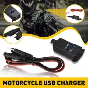 QC 3.0 Motorcycle Dual USB Phone GPS LED Super Fast Charger Adapter Voltmeter