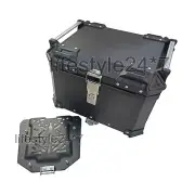 Royal Enfield "Aluminium Pannier Luggage Top Box Matt Black" Himalayan BS3 & BS4 (for: Royal Enfield)
