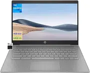 HP 2023 est Chromebook Laptop Student Business,14'' HD Display,Quad-Core Intel Celeron N4120 Processor,4GB RAM,64GB eMMC,720p Webcam,WiFi,Bluetooth,14+ Hrs Battery,Chrome OS+MarxsolCables Modern Gray