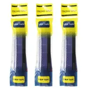 3Pcs PU Tennis Racket Grip Tape Racquet Overgrip, Purple