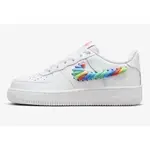 NIKE 休閒鞋 AIR FORCE 1 LV8 1 (GS) 中大童 FQ4948100 彩虹繩結 現貨 廠商直送