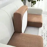 High Stretch Individual Seat Cushion Covers Sofa Slipcovers L Shape Sectional Couch Cushion Covers Sofa Covers Featuring Jacquard Textured Twill Fabric (Color : H, Size : 135-165cm(53-65in))