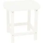 Outdoor Expressions White HDPE Side Table EY8002WH Outdoor Expressions EY8002WH
