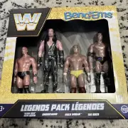 WWE Bend-Ems Legends 4 Pack Set Steve Austin Undertaker Hulk Hogan Rock TCG Toys