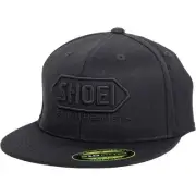 Shoei Corp Logo Flexfit Hat - Black, Large/X-Large