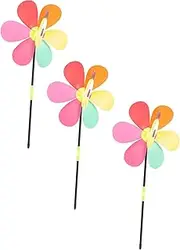 CLISPEED 3 Pcs Dragonfly Windmills Decorative Outdoor Plaything for Garden Pinwheels for Fun Lawn Decor for Boys and Charming Wind Spinners for Balcony Viewing