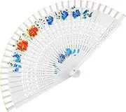 IMIKEYA Spanish Retro Handheld Floral Folding Fan for Women Vintage Dance Performance Accessory Elegant Decor for Weddings and Special Occasions Design with Unique Patterns