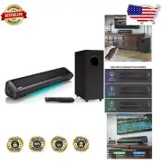 17-Inch Smart Sound Bar with 4-Inch Subwoofer - Perfect for Movies & Gaming