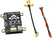 xioaue 5.8G VTX 2W 64CH FPV Video Transmitter PAL/NTSC Support TBS OSD Parameter Adjustment for FPV RC Long Range Drone