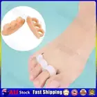 Silicone Toe Separator Ergonomic 3-Hole Overlapping Toe Corretcor for Men Women