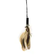 Melrose 13.5" Brown and Black Decorative Pheasant Feather Ornament