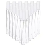 36 Pcs 10ml Glass Mini Perfume Sample Bottle Empty Mini Spray Bottle, White