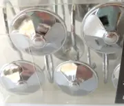 Shower Curtain Hooks Rings Hangers Set of 12 Decorative Zenith Chrome Silver NIB