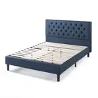 Zinus Misty Fabric Bed Frame Queen Navy Blue