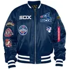 New Era Chicago White Sox x Alpha MA-1 Squadron Bomber Jacket Black 13026020 h