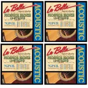 La Bella Phosphor Bronze 12 String Acoustic Guitar Strings 4 SETS 11 - 50