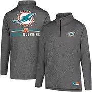 Ultra Game NFL Mens Quarter-Zip Active Pullover Shirt