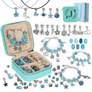 Charm Bracelet Making Kit, Kid Jewelry Making Kit for Girls 8-12, Unicorn Cra...