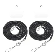 2 Pcs Replacement Purse Straps, Crystal Bag Handle Sparkly Replacement, Black