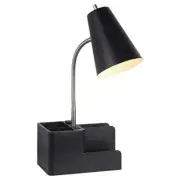 NEW - Room Essentials Task Lamp Organizer - Black