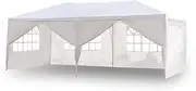 COOKX FLOYINM Four/Six Sides Waterproof Tent with Spiral Tubes Wedding Tent Outdoor Gazebo Heavy Duty Pavilion Event (Color : Six Sides)