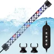Submersible Aquarium Light for Fish Tank, 24/7 Auto Cycle Full Spectrum Hidden F