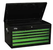 SP Tools SP40122 - Sumo Series Tool Box - 7 Drawer Black with Green Drawers