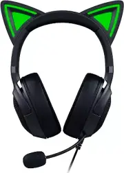 Razer Kraken Kitty V2 USB Headset with RGB Kitty Ears, Black