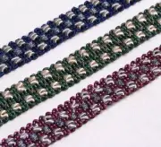 12 Yards / 9 Colors / ALEXIS Tape Gimp Ribbon Trim