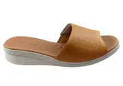 Usaflex Sunrise Womens Comfort Leather Slides Made In Brazil