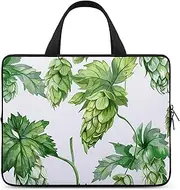 [FHPCE] Laptop Shoulder Bag Laptop Bag Computer Bag Green Style Pattern Messenger Bag for Unisex