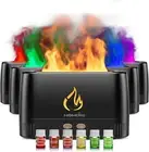 Essential Oil Diffusers, Quiet Flame Diffuser, 7 Colors Modes Changed Light Flam