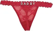 [Vendzn] Custom Thong Special Word Daddy Rhinestone Thong Personalized Panties G-String Womens Sexy Underwear Thongs