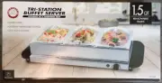 Chefs Counter Tri-Station Buffet Server