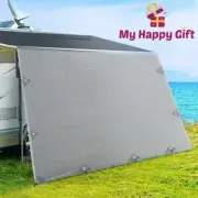 Caravan Privacy Screens Roll Out Awning 5.2x1.95M End Wall Side Sun Shade Screen