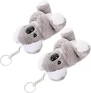 2pcs Cartoon Keychain Plush Keyring for Women Bag Pendant Keychains for Women