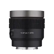 Samyang 24mm T1.9 V-AF Camera Lens for Sony FE Full Frame Auto Focus Black