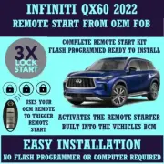 INFINITI QX60 2022 ENABLE OEM REMOTE START BUILT INTO BCM 100% PLUG & PLAY