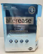 AllerEase Flexfit Queen Size Waterproof Allergy Zip UpMattress Protector80x60x12