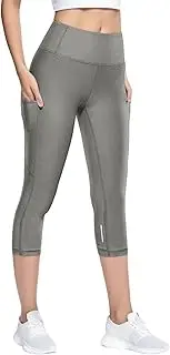 [Generic] Womens Yoga Pants Tummy Control Running Sweatpants Sexy Buttery Soft Regular & Plus Size, Grey, Medium