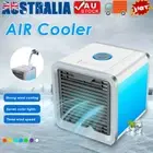 Air Cooler Fan Mini Portable Conditioner Humidifier Bedroom Desk USB 7LED Gift