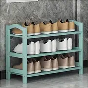 BAWHO Shoe Rack Bamboo Shoe Rack Space-Saving Shoe Shelf Freestanding Shoe Storage Organizer for Living Room Entryway Hallway/3 Tier/70Cm
