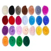 50 Colors Fibre Wool Yarns Roving Felting Wool For Needle Felting DIY Craft