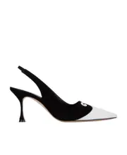 Pointed elastic band high-heeled shoes 37 Black