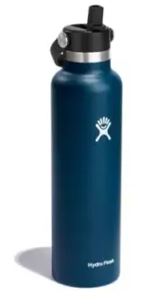NIB Hydro Flask 24oz Standard Flex Straw Cap Water Bottle - Indigo (Blue)